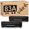 v4ink Compatible CF283A Toner Cartridge Replacement for HP 83A CF283A for use in HP Pro MFP M127fw M127fn M125nw M201dw M201n M225dn M225dw M125a Series Printer Black 2 Pack