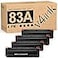 v4ink Compatible CF283A Toner Cartridge Replacement for HP 83A CF283A for use in MFP M127fw M127fn M125nw M201dw M201n M225dn M225dw M125a Series Printer Black 4 Pack