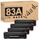v4ink Compatible CF283A Toner Cartridge Replacement for HP 83A CF283A for use in MFP M127fw M127fn M125nw M201dw M201n M225dn M225dw M125a Series Printer Black 4 Pack