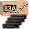 v4ink Compatible CF283A Toner Cartridge Replacement for HP 83A CF283A for use in MFP M127fw M127fn M125nw M201dw M201n M225dn M225dw M125a Series Printer Black 4 Pack