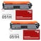 VIPSIM 051H Toner Cartridge Replacement for Canon 051H HighYield Black Toner Cartridge CRG051H for Canon Imageclass MF263dn MF264dw MF266dw MF267dw MF269dw LBP162dw LBP161dn Printer Black 2Pack