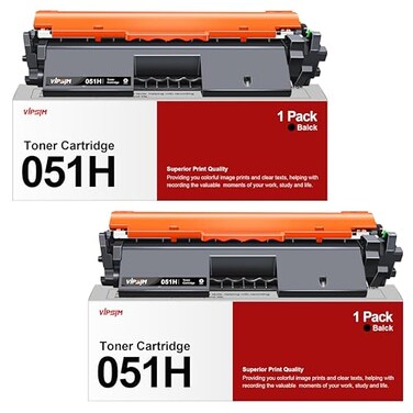 VIPSIM 051H Toner Cartridge Replacement for Canon 051H HighYield Black Toner Cartridge CRG051H for Canon Imageclass MF263dn MF264dw MF266dw MF267dw MF269dw LBP162dw LBP161dn Printer Black 2Pack