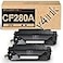 v4ink 2PK Compatible CF280A Toner Cartridge Replacement for HP 80A Toner Cartridge Black Ink for HP Pro 400 M401N M401DN M401DNE M401DW HP MFP M425DN M425DW Printer