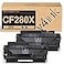 v4ink CF280X Toner Cartridge Compatible Replacement for HP 80A 80X CF280A CF280X Toner Cartridge Black for HP Pro 400 M401a M401d M401dn M401dne M401dw M401n MFP M425dn M425dw Printer 2Pack High Yield