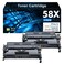 SUDLTO 58X CF258X Toner Cartridge Black Replacement for HP 58X CF258X 58A CF258A Compatible with LaserJet MFP M428fdw M428fdn M428dw M404 M428 Pro M404n M404dn M404dw Printer 2 Pack with Chip