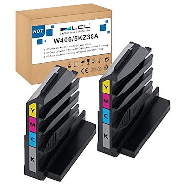 LCL Compatible Laser Toner Collection Unit 5KZ38A Replacement for HP Color Laser 150A 150nw MFP 178nw 178nwg 179fnw 179fwg Printer 2Pack
