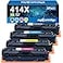 myCartridge 414X Toner Cartridges 4 Pack High Yield with Chip Compatible Replacement for HP 414X 414A for Color LaserJet Pro MFP M479fdw M479fdn M479dw Pro M454dw M454dn M479 M454 Printer Ink W2020X W
