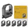 BOEDCN 6 Pack Compatible Ribbon PIX and TCX Time Clock Ribbon Replacement for Amano PIX1015202125352855759520030004000TCX1121223545858890 fits PIX and TCX All Models Black