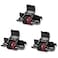 COSOB 3 Pack Compatible Calculator Ink Ribbon for IR40TIR40TCP13MP12DPR42 Replacement for Sharp EL1750VEL1801VCasio HR100TMHR170RCCanon P23DHV Black Red Individually Sealed