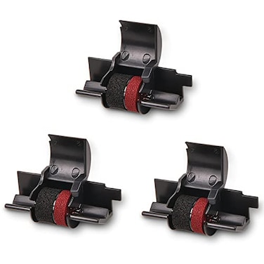 COSOB 3 Pack Compatible Calculator Ink Ribbon for IR40TIR40TCP13MP12DPR42 Replacement for Sharp EL1750VEL1801VCasio HR100TMHR170RCCanon P23DHV Black Red Individually Sealed