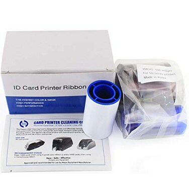 PARTSHE 534000003 Color Ribbon Kit for Datacard SP35 SP55 SP75 Plus YMCKT 500 Images