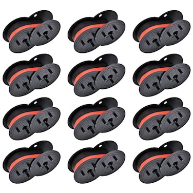 COSOB GR24 Calculator Ribbon Direct Replacement for Sharp EL1197PIIICanon MP11DX Universal HighCompatibility for EL2196BLPorelon 11216 Seamless Twin Spool Performance RedBlack