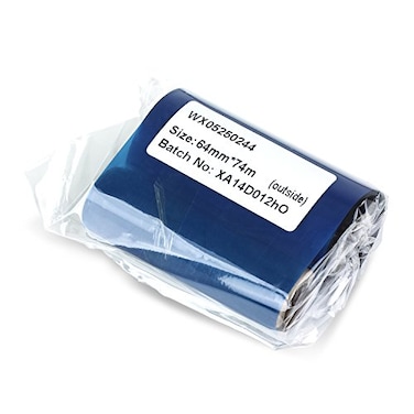 OfficeSmartLabels 2PK WX05220244 220 x 244 Premium ResinEnhanced Wax Black Thermal Transfer Ribbons Compatible with Zebra Printers 12 Core