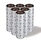 Techbarco 10 Rolls Desktop Thermal Transfer Ribbons Enhanced Wax 433 x 244110mm x 74m 05 Core for Zebra Desktop Printer