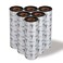 Techbarco 10 Rolls Desktop Thermal Transfer Ribbons Enhanced Wax 433 x 244110mm x 74m 05 Core for Zebra Desktop Printer