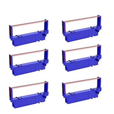 Bigger Compatible Ribbon Cartridge Replacement for Star rc700 Ink Ribbon 6Pack Black and Red Ink Various Occasions Premium Features 100 Compatible with Star SP700 712 712R 742 742R