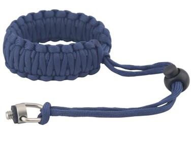 Rigdance Paracord Camera Wrist Strap Lanyard with Screw for DJI Osmo Pocket 3 for Insta 360 X5 X3 X4 X2 Universal Hand Strap for DSLR Cameras Action Cameras Selfie Sticks Grayishblue