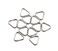 HITHUT 12pcs Camera Accessory Kit Stainless Steel Eyelet Split Lug Triangle Strap Hook for DSLR RF Mirrorless Cameras