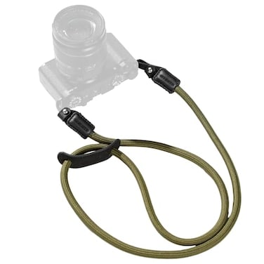 SMALLRIG Camera Neck Shoulder Strap Adjustable Braided Camera Shoulder Strap with ORing and Leather Pad for DSLR or Mirrorless Camera Green 5056