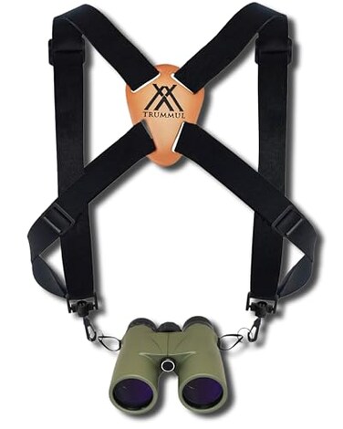 Trummul Binocular Harness Strap Best Chest Harness Strap for Hunters Photographers and Golfers Black