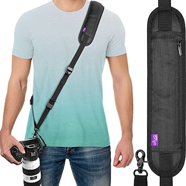 Altura Photo Camera Strap with Quick Release and Safety Tether Adjustable Neck Strap for Photographers DSLR Mirrorless Crossbody Shoulder Sling for Canon Nikon Sony Cameras