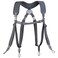 OP/TECH USA OPTECH USA Dual Harness Uni Loop Regular Interchangeable Camera Shoulder Strap Harness with Quick Disconnects and ControlStretch Backing Made in USA Black