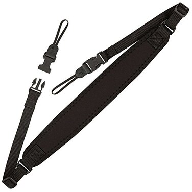 OP/TECH USA OPTECH USA Super Classic Camera Strap Padded Neoprene Neck Strap with ComfortStretch Quick Disconnects DSLRSLRMirrorless Compatible Black