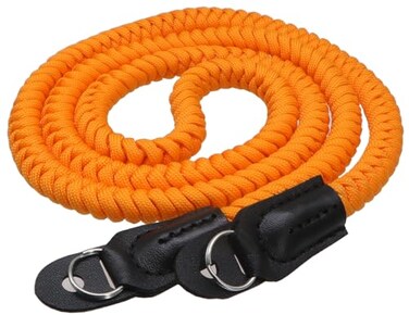 HITHUT Paracord Camera Strap Long Camera Neck Shoulder Strap for SLR DSLR Digital Mirrorless Cameras 47inch120cm Orange