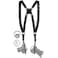 C Coiro Camera Harness for 2 Cameras Dual Shoulder Leather Camera Strap Double Camera Harness for DSLRSLR Camera Straps for Photographers of All Levels Standard StrapsColor Black