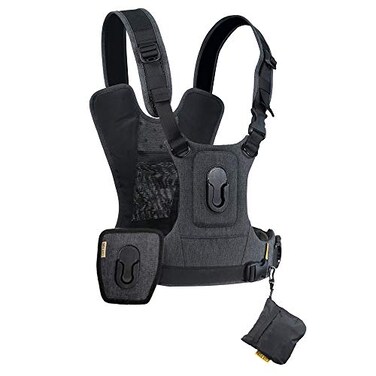 Cotton Carrier CCS G3 Camera Harness System for 2 Cameras Grey