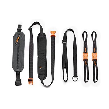 Lowepro GearUp Accessory Strap Kit Compatible with All GearUp Camera Boxes Multiple Carrying ConfigurationsBlackOne SizeB09N7J6Z14