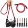 Eorefo Camera Strap Vintage 100cm Nylon Climbing Rope Camera Neck Shoulder Strap for Micro Single and DSLR CameraRed