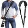 Waka Rapid Camera Neck Strap with Quick Release and Safety Tether Adjustable Shoulder Sling Strap for Nikon Canon Sony Olympus DSLR Black