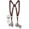 C Coiro Camera Harness for 2 Cameras Dual Shoulder Leather Camera Strap Double Camera Harness for DSLRSLR Camera Straps for Photographers of All Levels Standard StrapsColor Brown