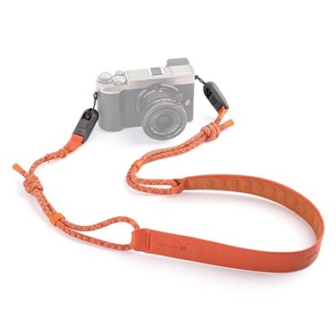 PGYTECH Camera Shoulder Strap Air for Mirrorless Quick Release Camera Strap Leatherlike Surface with Braided Ropes Adjustable Neck Strap Light for Sony ZVE10 for Canon G7 X Vibrant Orange