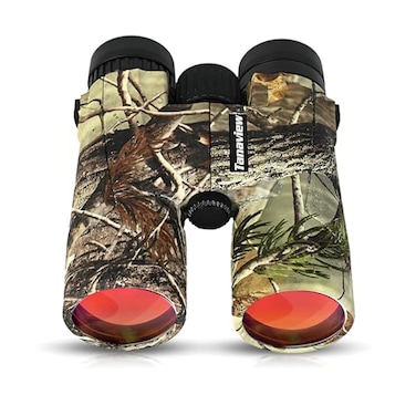 Tanaview 10X42 Compact Binoculars for Adults Long Distance High Powered Binoculars with Travel Case Extra Bright Light Large Field of View Lightweight Water Fog Proof Hunting Bird Watching