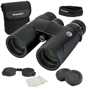 Celestron Nature DX ED 8x42 Premium Binoculars ExtraLow Dispersion Objective Lenses Outdoor and Birding Binocular Fully MultiCoated with BaK4 Prisms Rubber Armored Fogproof Waterproof