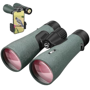 IBQ 12x50 UHD Binoculars for Adults High Powered with Upgraded Phone Adapter Large View Lightweight IPX7 Waterproof BAK4 Prism Binoculars for Hunting Bird Watching Cruise