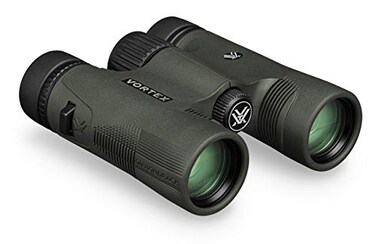 Vortex Optics Diamondback HD 10x28 Binoculars HD Optical System Nonslip Grip Waterproof Fogproof Shockproof Included Carry Case