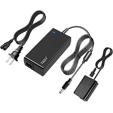 TKDY NPFW50 ZVE10 Dummy Battery ACPW20 Continuous Power Supply Adapter Kit Compatible for Sony Alpha ZVE10 A6400 A6000 A6100 A5100 A7 A7II Cameras