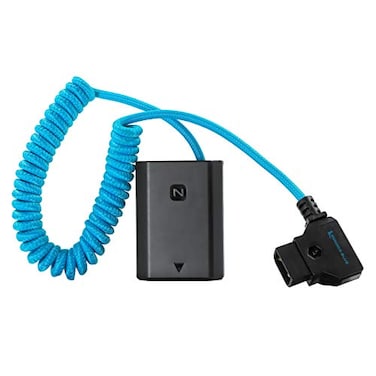 KONDOR BLUE DTap to NPFZ100 Dummy Battery Compatible with Sony A7FX3FX30 More 1636 Ultra Durable Nylon Braided with Reinforced Connectors Blue