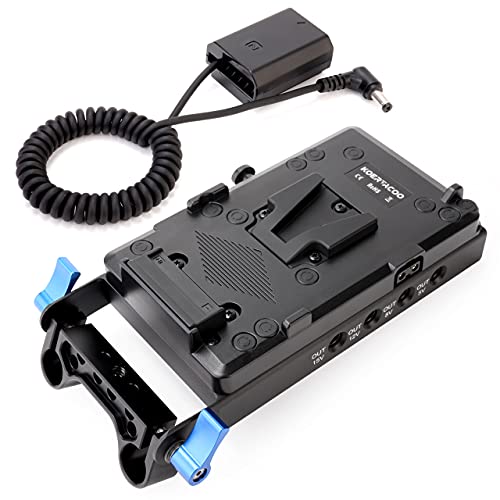 كويرتاكو Koertacoo Vmount Lock Battery Plate Power Supply Splitter Adapter With Rod Clamp NPFZ100 D 12 V