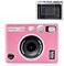 Pocoukate Protective Case for Instax Mini EVO Soft Silicone Cover Bag with Screen Protector for Fujifilm Instax Mini EVO Instant Camera Pink