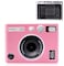 Pocoukate Protective Case for Instax Mini EVO Soft Silicone Cover Bag with Screen Protector for Fujifilm Instax Mini EVO Instant Camera Pink