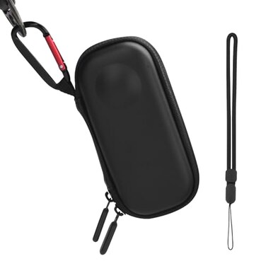 BRDRC Carrying Case for Insta360 X3 Portable Storage Bag Lens Protective Cover Hard Shell Protector Travel Case with wrist strap for Insta360 ONE X X2 X3 Camera AccessoriesNot for X4