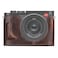 MUZIRI KINOKOO Case for Leica Q3 Q3 43 Top Layer Genuine Leather Leica Q3Q3 43 Protective Half Case Premium Version with Bottom Hole for Instant Battery and Memory Card Access Coffee