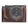MUZIRI KINOKOO Case for Leica Q3 Q3 43 Top Layer Genuine Leather Leica Q3Q3 43 Protective Half Case Premium Version with Bottom Hole for Instant Battery and Memory Card Access Coffee