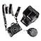 MUZIRI KINOKOO Protective Case for Canon EOS R50R100 Camera and 1845mm Lens PU Leather EOSR50 R100 Camera Bag Including Half Case Flip Cover Shoulder Strap and Storage Pocket Black