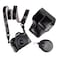 MUZIRI KINOKOO Protective Case for Canon EOS R50R100 Camera and 1845mm Lens PU Leather EOSR50 R100 Camera Bag Including Half Case Flip Cover Shoulder Strap and Storage Pocket Black