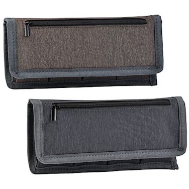 PowerTrust 2Pcs Battery Storage Case Bag for LPE6 ENEL15 NPFW50 NPF550 DSLR Camera Batteries and AA AAA Battery